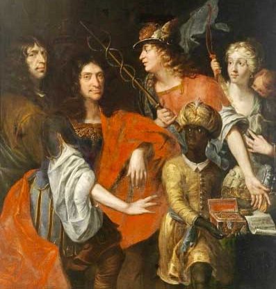 Johann David Welcker: Allegorie auf die Erwerbung von Surinam durch den Grafen Friedrich Kasimir von Hanau 1669. (1676) Staatliche Kunsthall